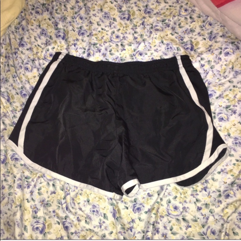 black & white sporty shorts